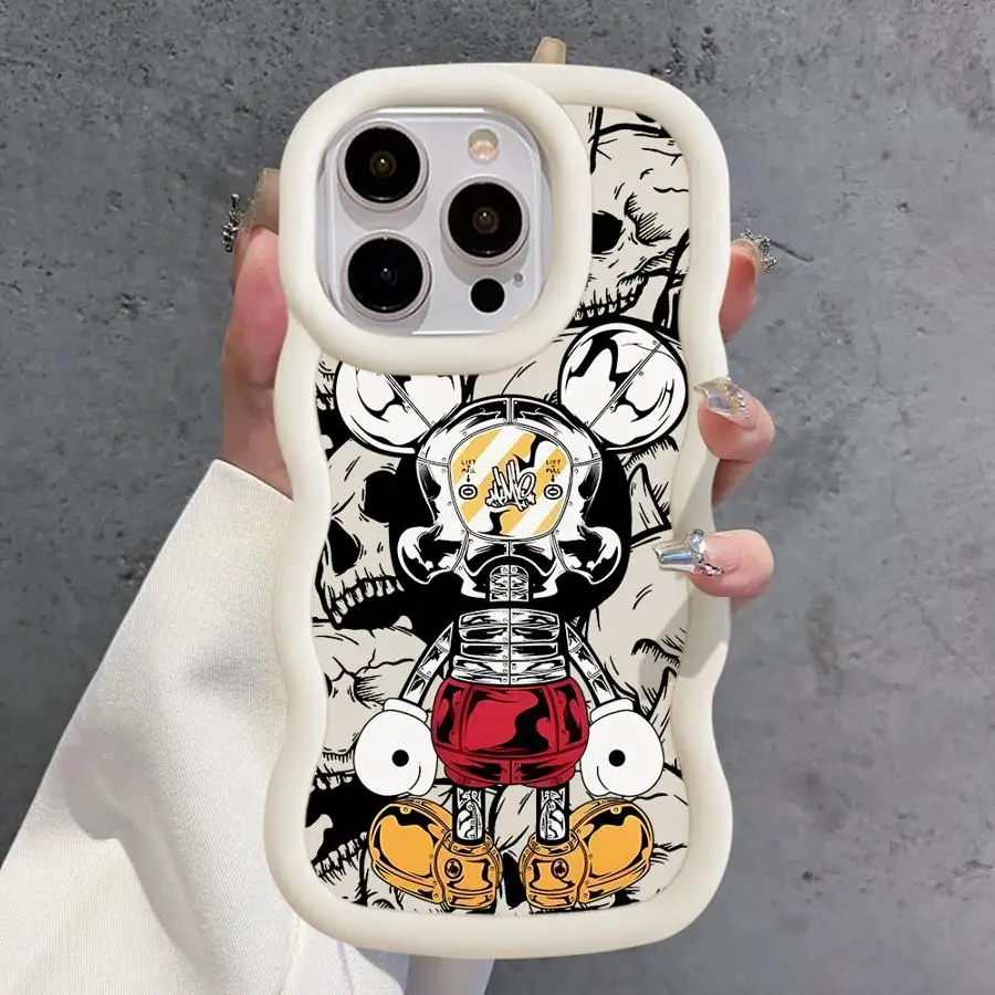 Funda de TPU suave con calavera de DisneyMickey para Apple iPhone 7 16e 13 12 11 Pro 12 16 15 14 Pro Max XS Max 15 16 Plus 8 - imagen 2