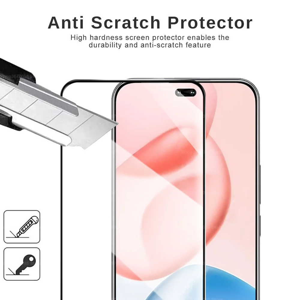 Para Honor 400 Pro 4 Uds pegamento completo vidrio templado curvo en Honor400Pro 400Pro 2025 5G Xonor 400P funda protectora de pantalla amigable - imagen 4