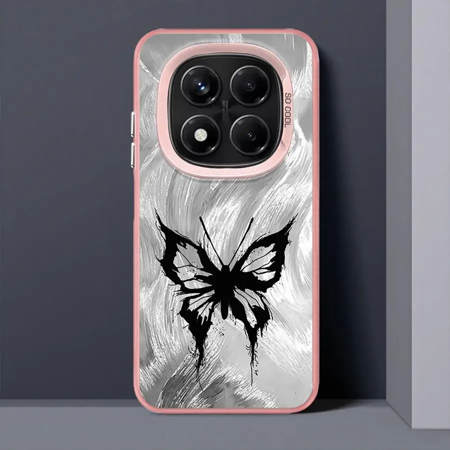 Funda para Xiaomi Redmi Note 11s 10s 13 12 11 10Lite 9s 14 Pro Plus 12s funda trasera para teléfono INS Retro mariposa - imagen 2