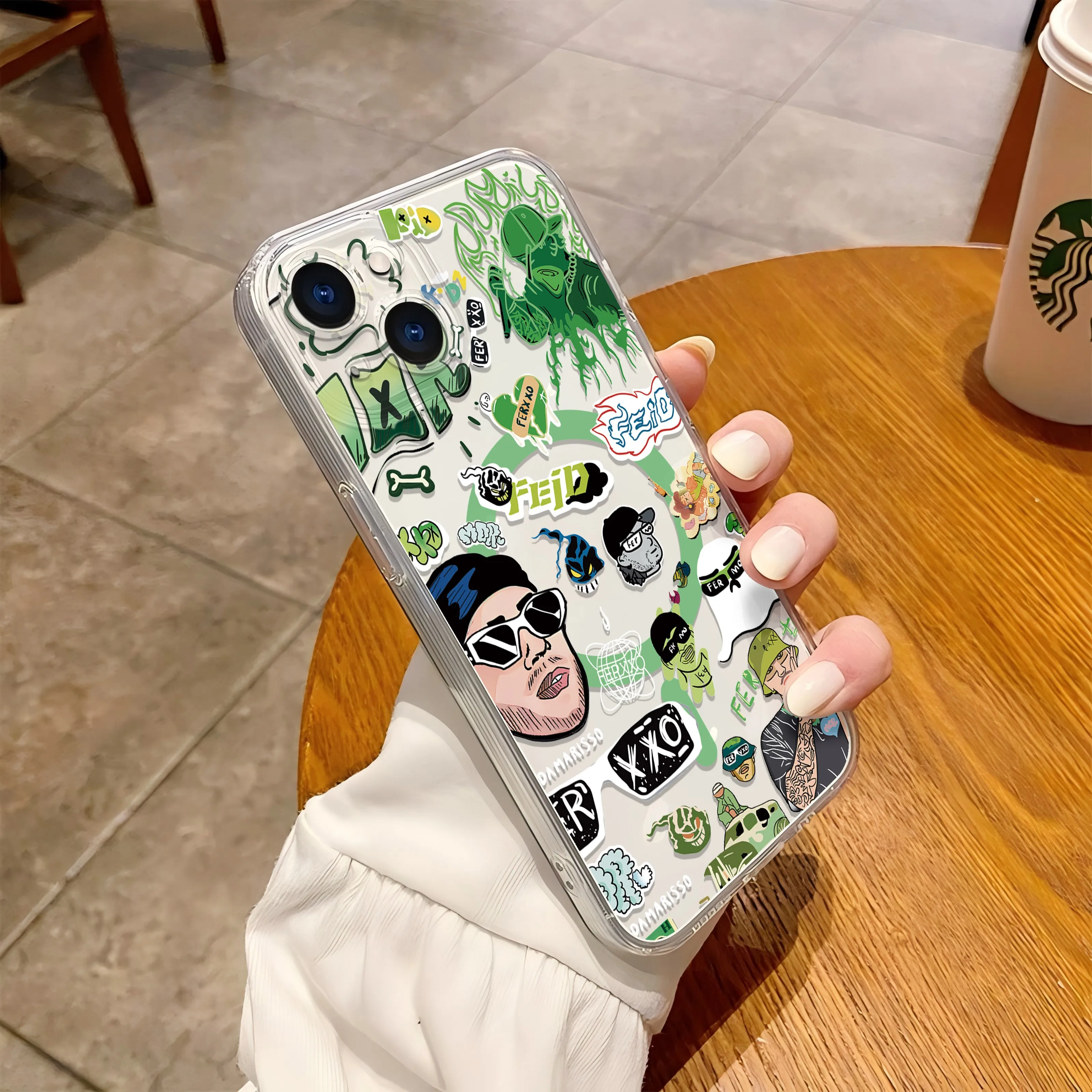 Hot Rapper F-FER XXO Cool Magsafe funda de teléfono magnético para Samsung Galaxy S25 S24 S23 S22 S21 S20 FE Plus Ultra 5G funda suave de TPU - imagen 5