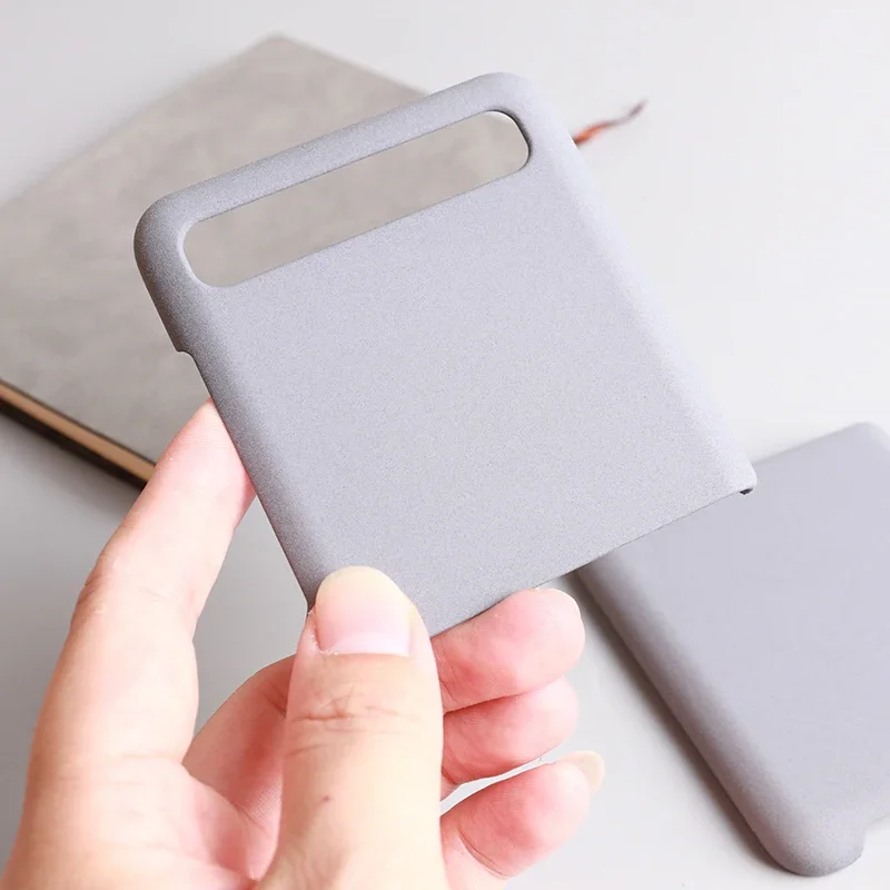 Para Samsung Galaxy Z Flip 7 6 5 4 3 2 funda arena mate dura PC protección completa anticaída cubierta antideslizante plegable Flip Shell Fundas - imagen 5