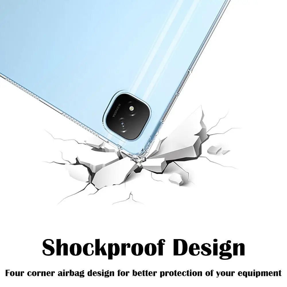 Funda para tableta con borde de Airbag, funda trasera transparente de TPU antiarañazos a prueba de golpes para Honor Pad 9 X8A GT Pro/MagicPad2 2024 - imagen 3