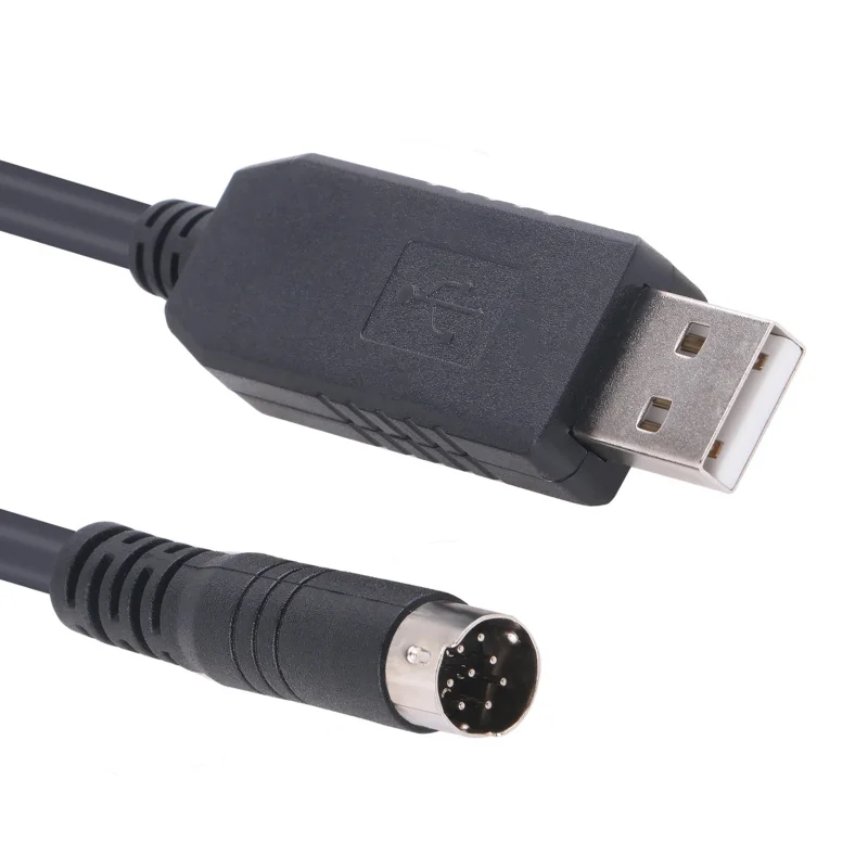Cable de comunicación de Control de PC serie Profilic PL2303, controlador de Chip USB a Mini Din, 8 pines, RS232, para proyector BenQ W5000