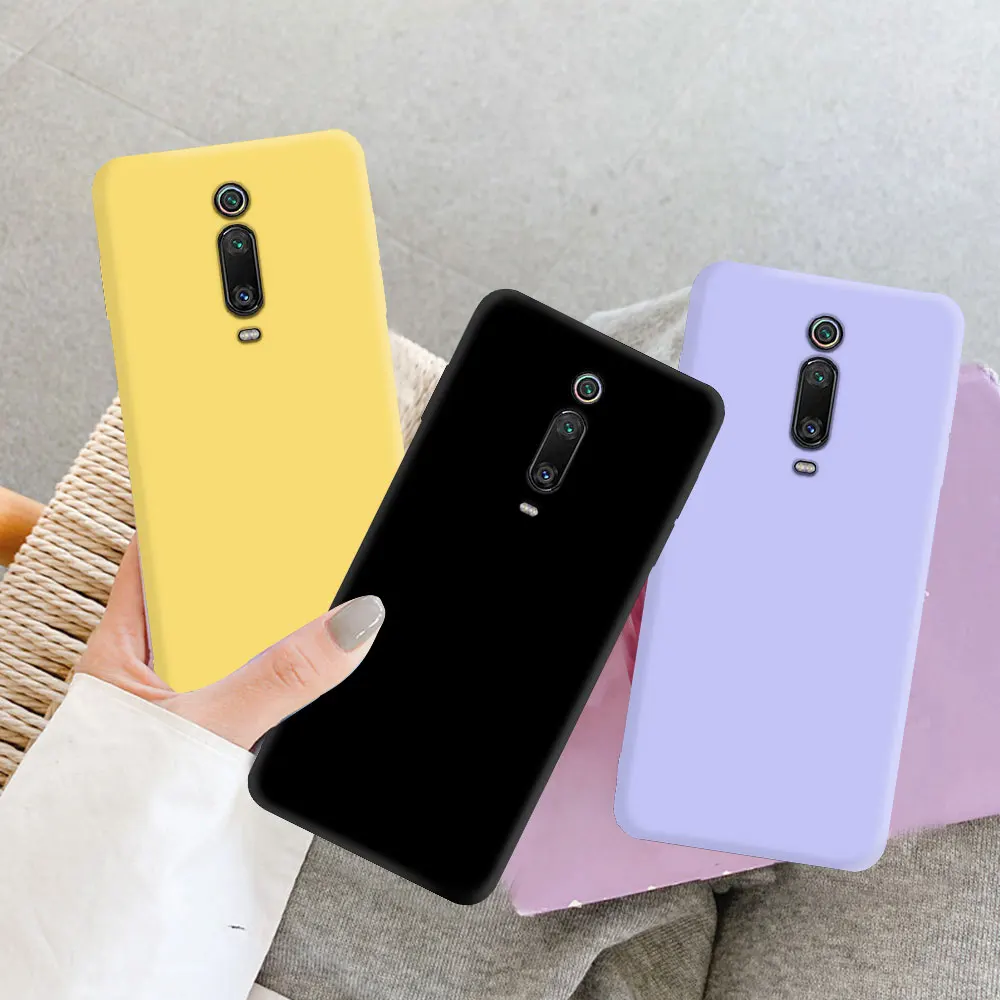 Funda trasera de silicona líquida para Xiaomi Mi9T Pro, Fundas de teléfono para Xiaomi Mi 9 T 9 T, Redmi K20 Pro