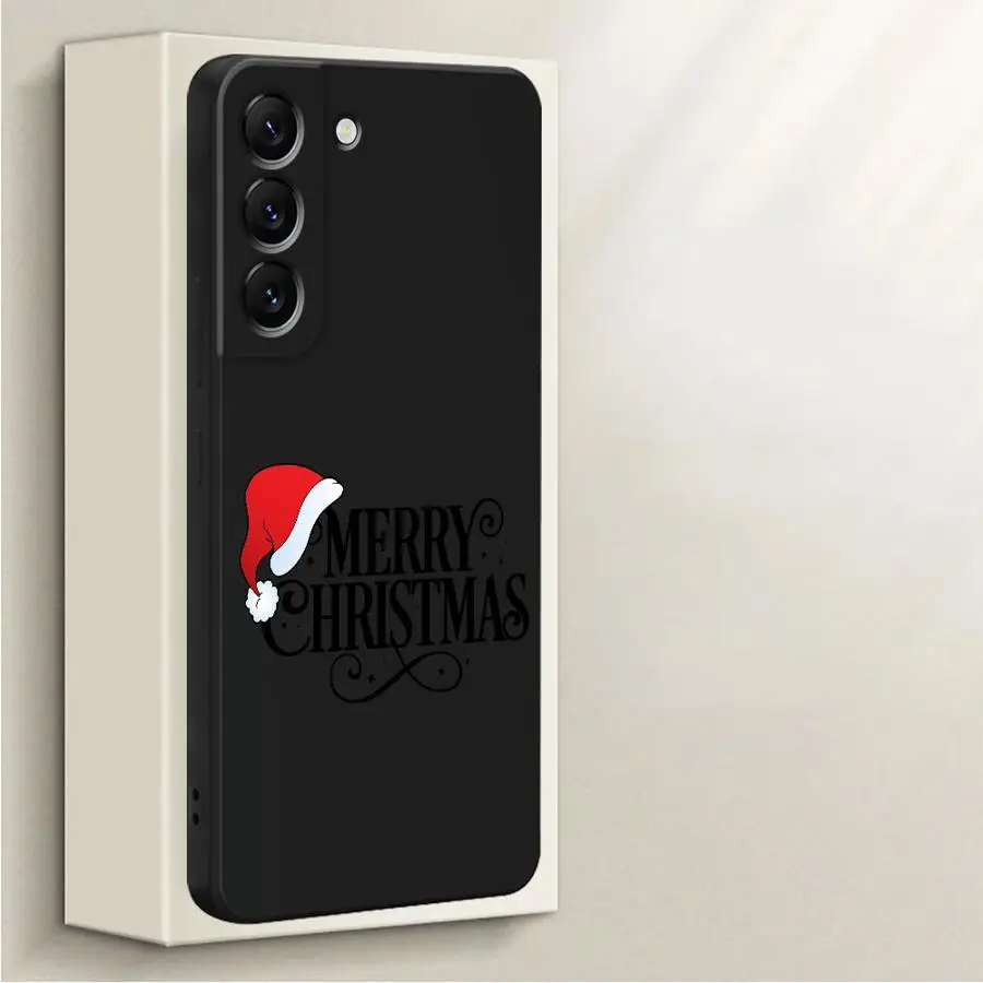 Funda de teléfono para Samsung Galaxy A16 A22 A52 A24 A34 A36 A26 A51 A15 A11 A12 A13 A14 A35 funda suave sombrero de Navidad moda - imagen 4