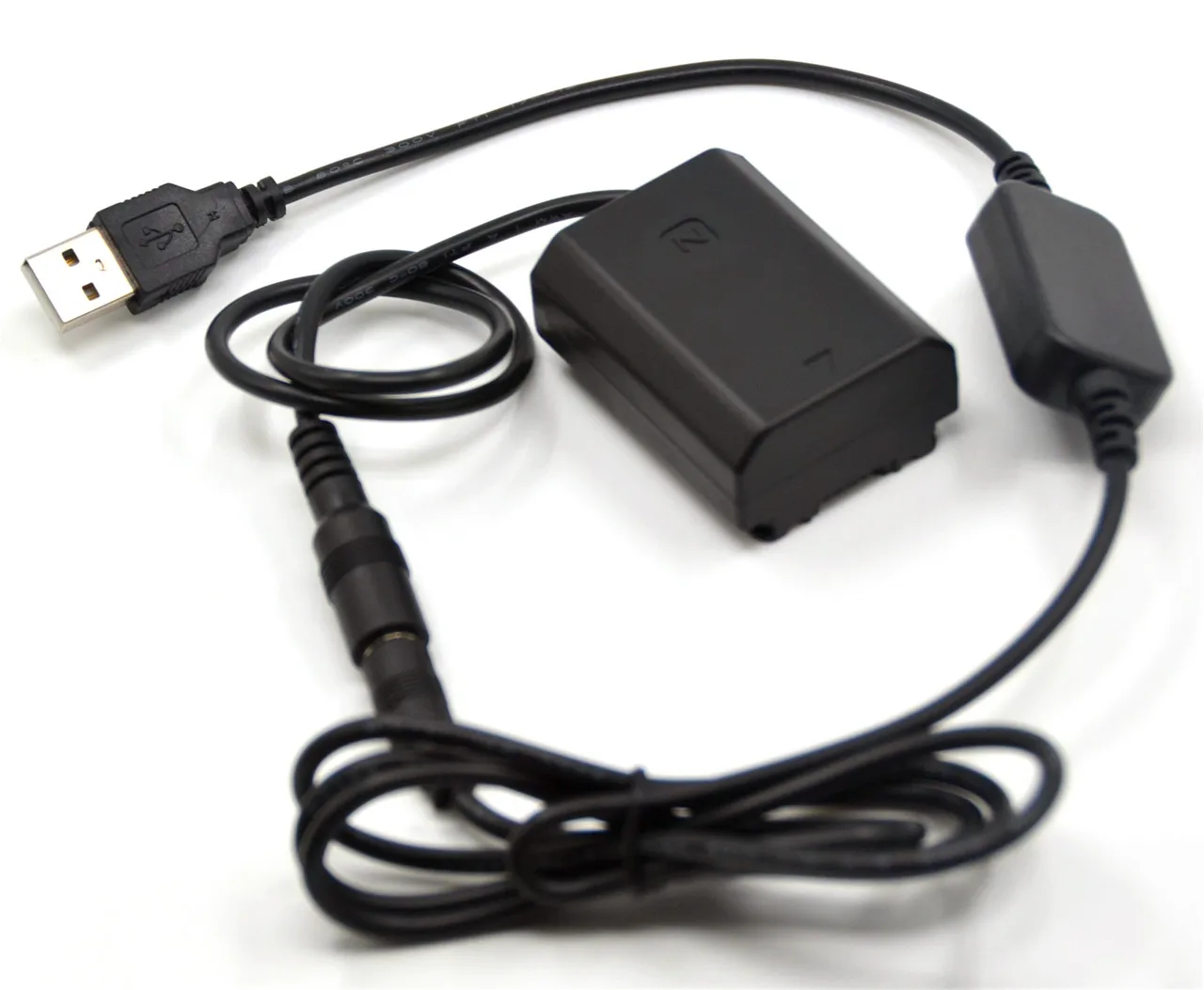 Cable de carga de corriente continua USB + acoplamiento de corriente continua de batería analógico NP fz100 Sony Alpha A9 a7rm3 a7riii a7m3 a7m4 a6600 a7iv cámara digital - imagen 2