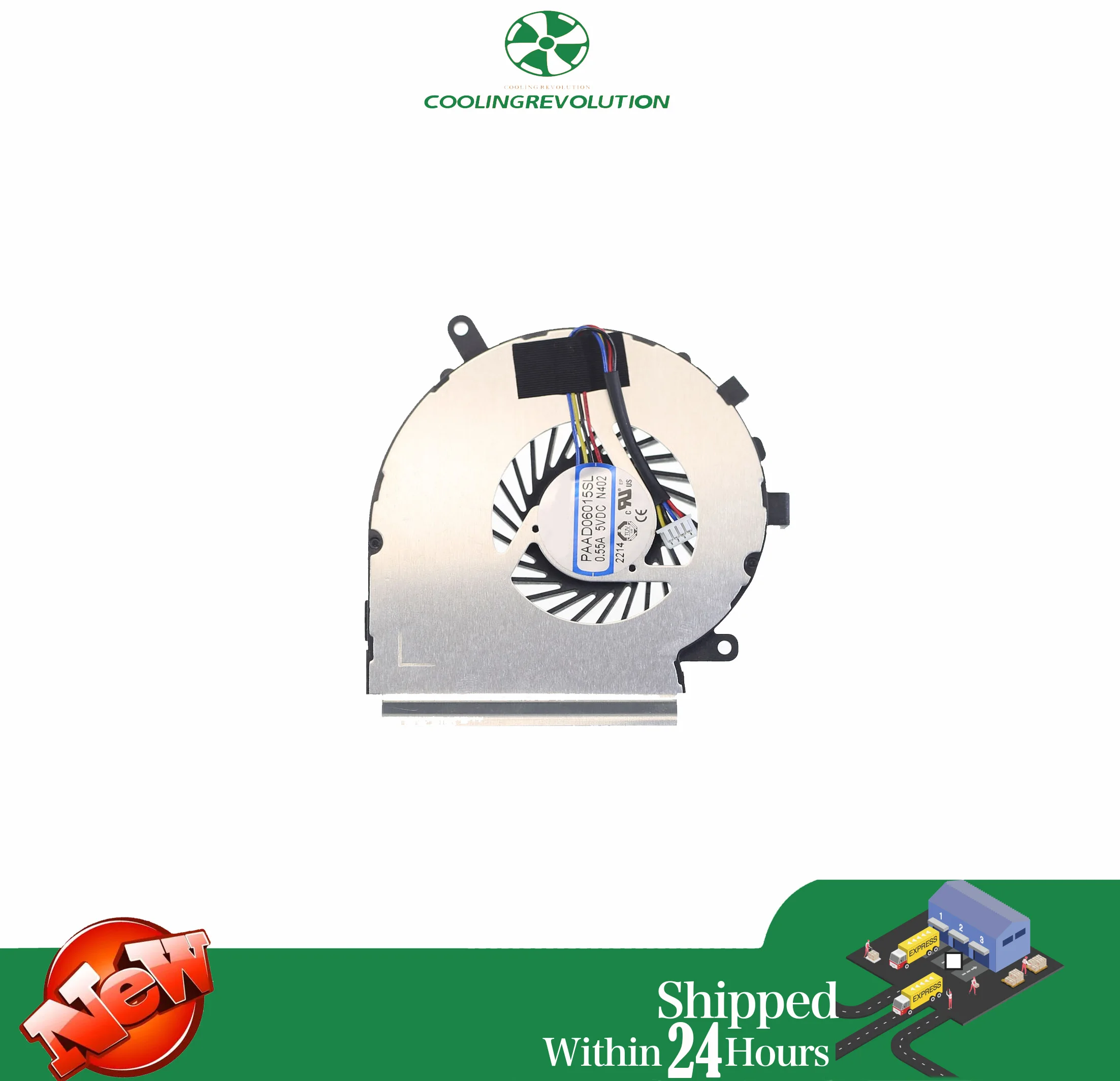 Ventilador Refrigeración CPU PAAD06015SL – 4 Pines 5VDC 0.55A - imagen 3