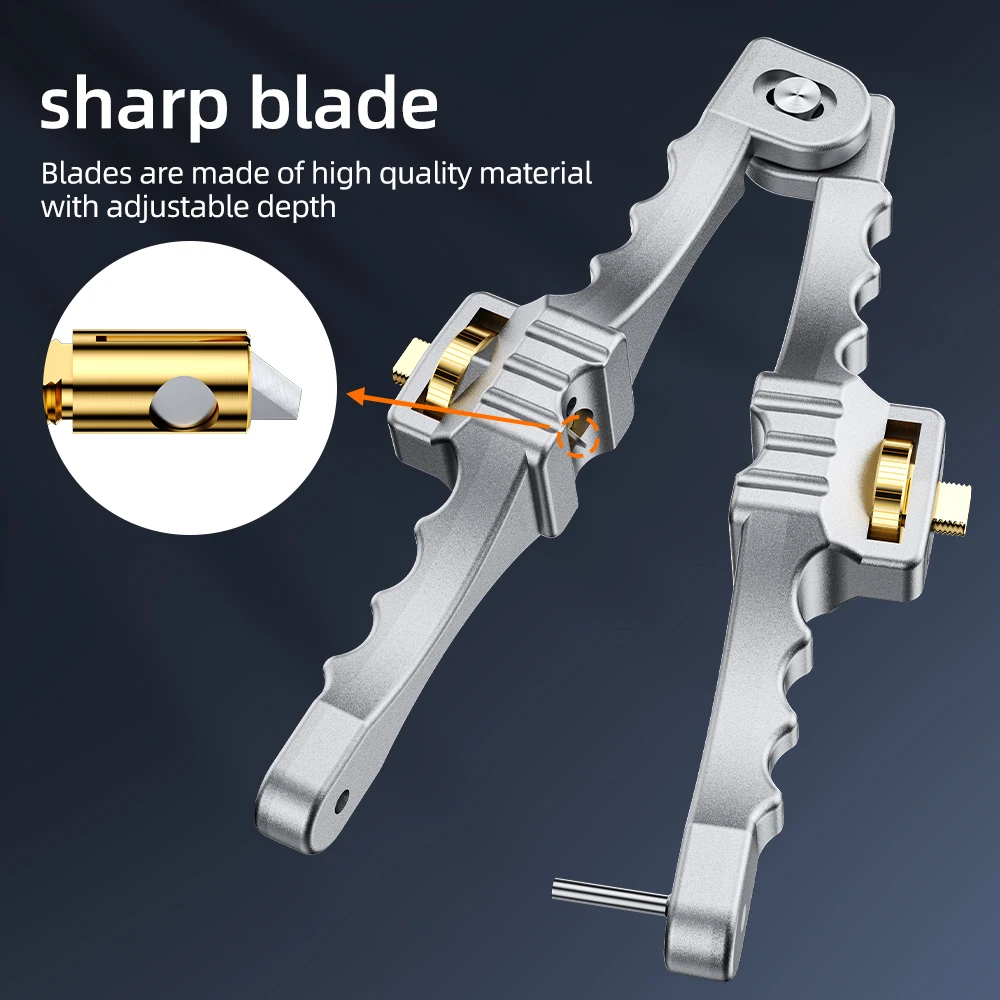 Cuchillo de apertura longitudinal Cortadora de cables de funda longitudinal Pelacables de fibra óptica - imagen 5