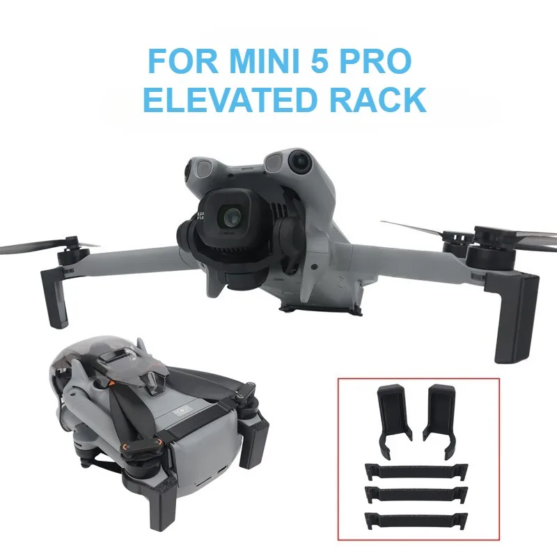 Soporte protector para trípode con aumento de altura para DJI MINI 5 PRO, Kit de aterrizaje de expansión antidesgaste, accesorios para Dron