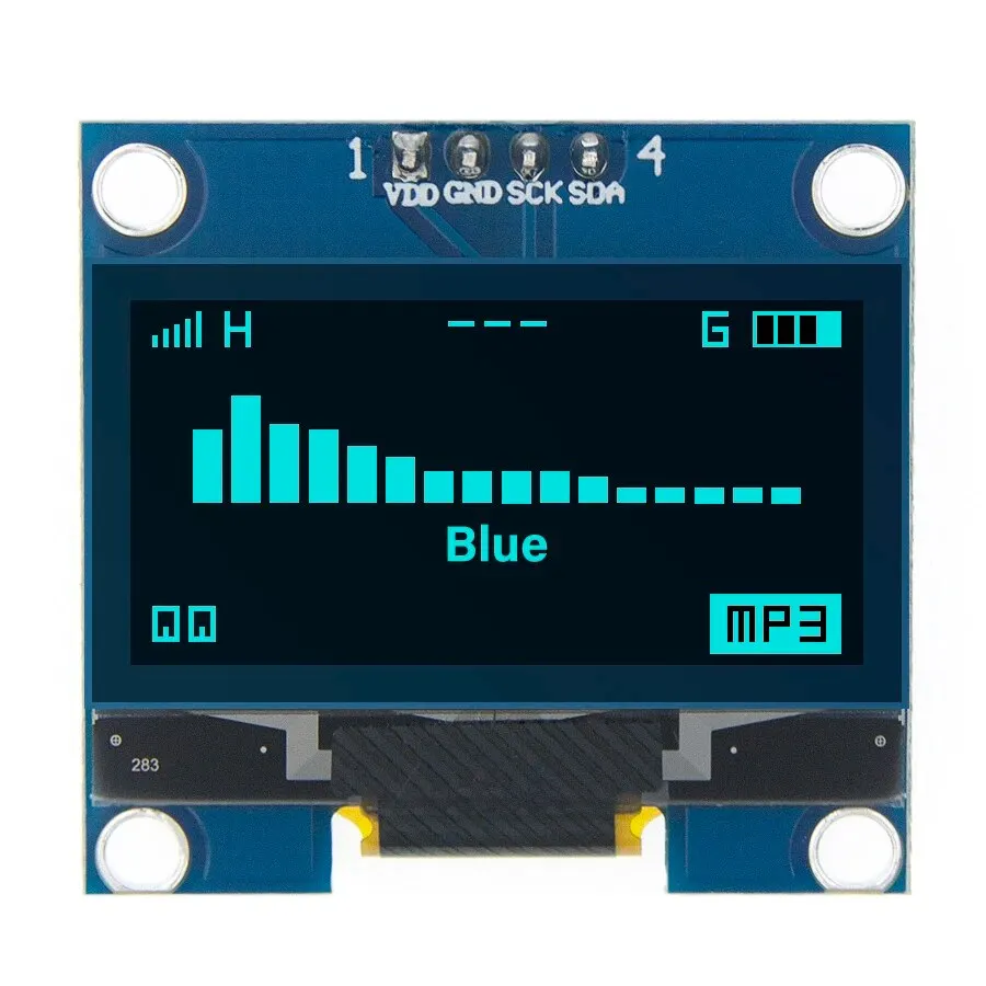Módulo de pantalla OLED de 1,3 ", Chip de unidad de Color blanco y azul SH1106 128X64 LCD LED de 1,3 pulgadas IIC I2C, comunicación - imagen 3