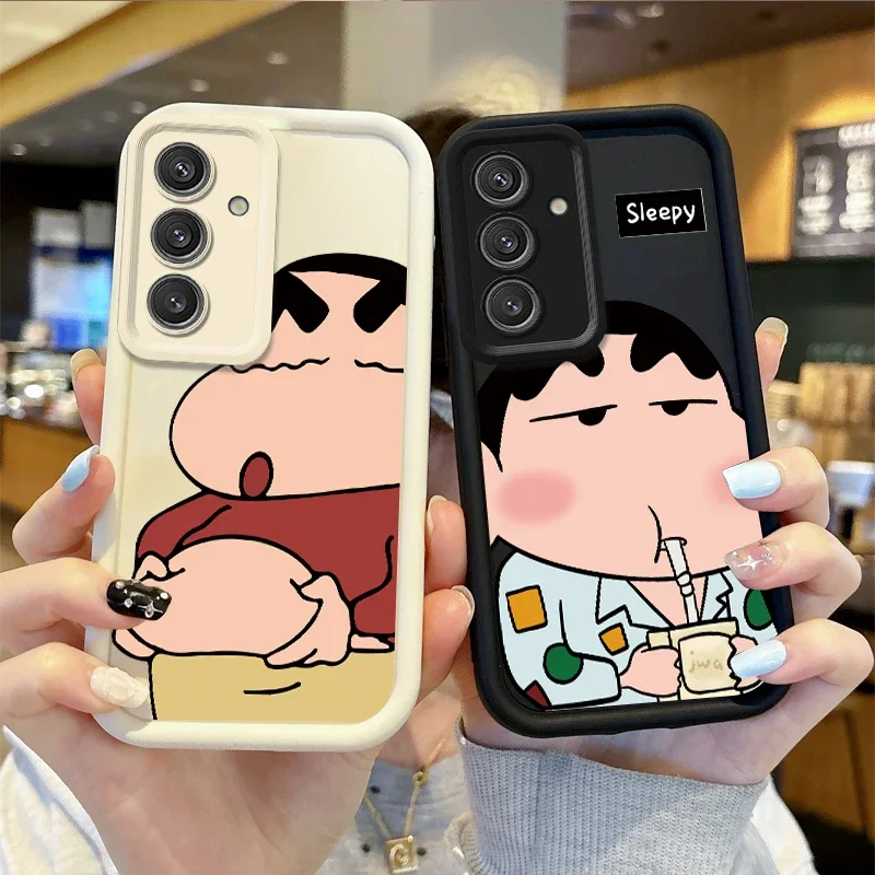Funda blanda de TPU con dibujos animados de Anime c-pentón s-shinchan para Samsung Galaxy S24 S23 S22 S21Ultra Plus S23 S21 S20 FE nueva funda a prueba de golpes