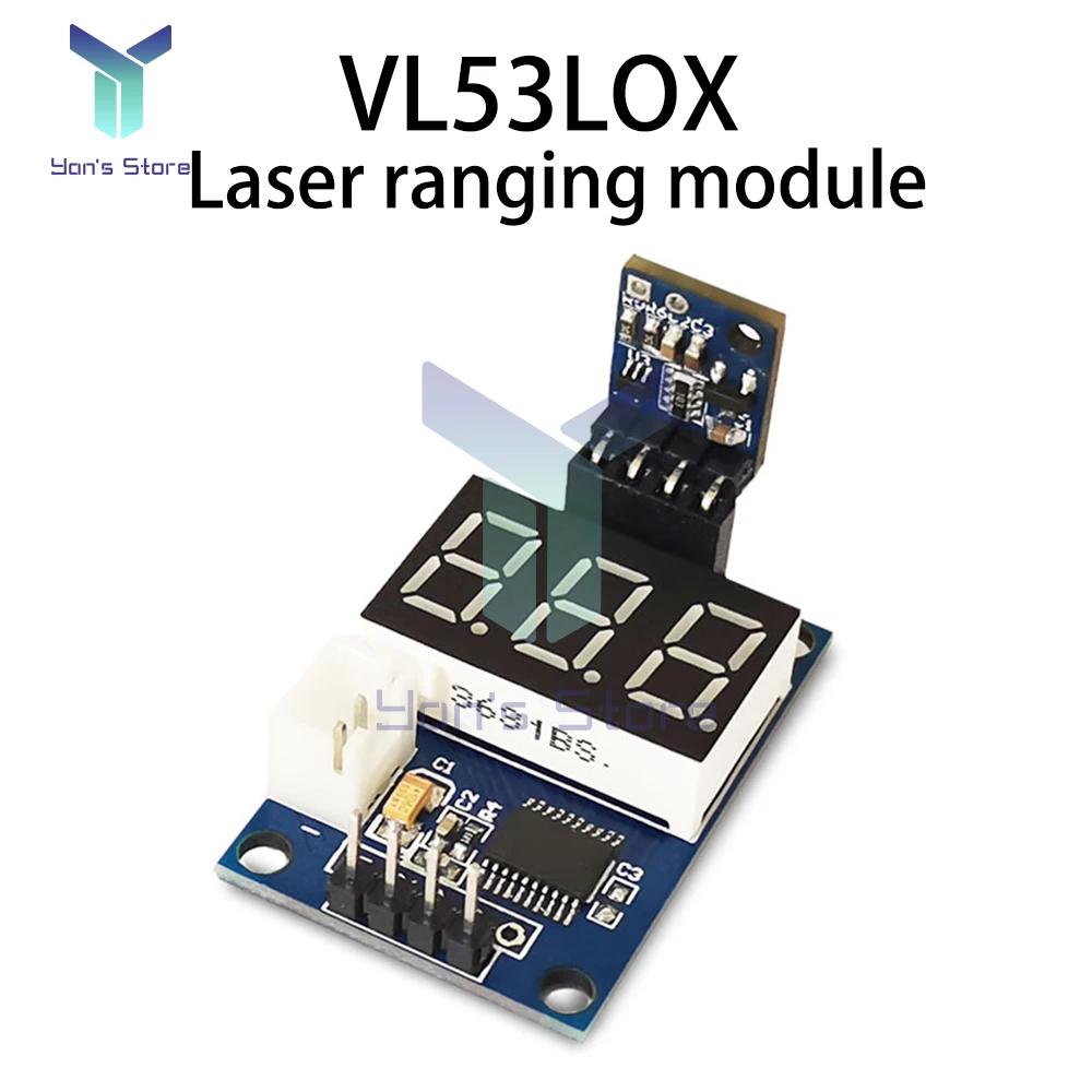 Sensor ultrasónico VL53LOX pantalla LED Detector de ondas ultrasónicas módulo de rango Sensor transductor de distancia para Arduino 3,3 V-5V