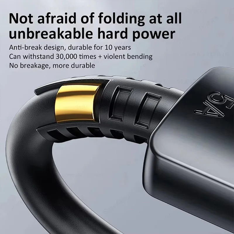 Cable USB tipo C de carga superrápida, Cable de datos, 5A, PD, 45W, para for Samsung Galaxy S24, S23, S22, S21, Ultra Plus, A54, A53, 52 - imagen 4