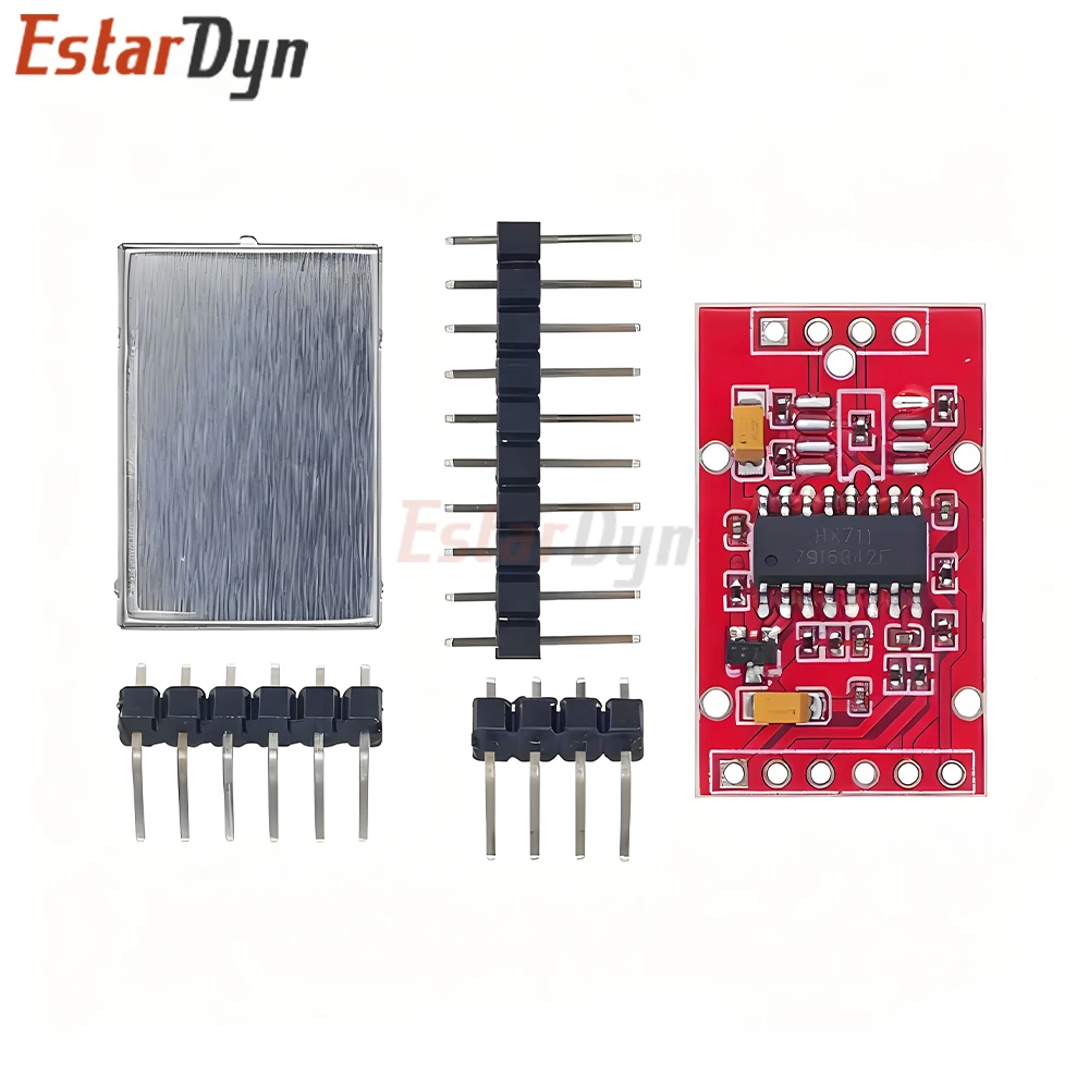 Módulo AD dedicado HX711 para sensor de pesaje, módulo de medición de fuerza, conversión analógica a digital de 24 bits de doble canal, con - imagen 5