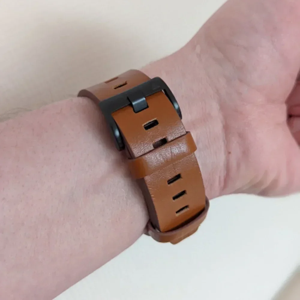 Correa QuickFit de cuero genuino de 22mm y 26mm para Garmin Instinct 3, correa de 50mm y 45mm para pulsera Garmin Instinct 2 Solar 2X E - imagen 5