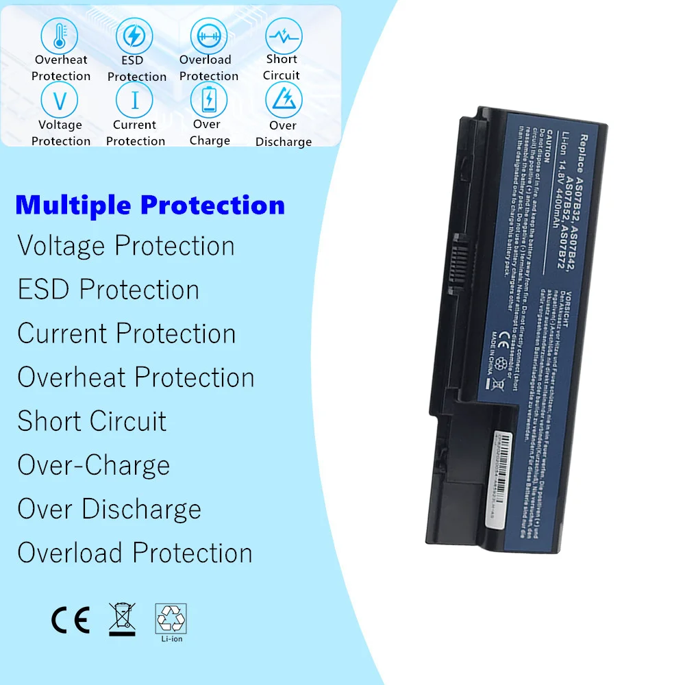 Batería AS07B51 para Acer Aspire 5710 5720 5730 5930 - imagen 3