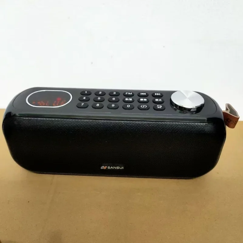 SANSUI F76 Altavoz Bluetooth inalámbrico portátil para exteriores con graves mejorados memoria de punto de interrupción multifuncional Radio FM TF USB AUX - imagen 2