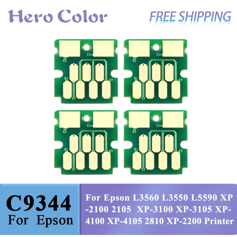 Chip de tanque de caja de mantenimiento C9344 para impresora Epson L3560 L3550 L5590 XP-2100 2105 XP-3100 XP-3105 XP-4100 XP-4105 2810 XP-2200
