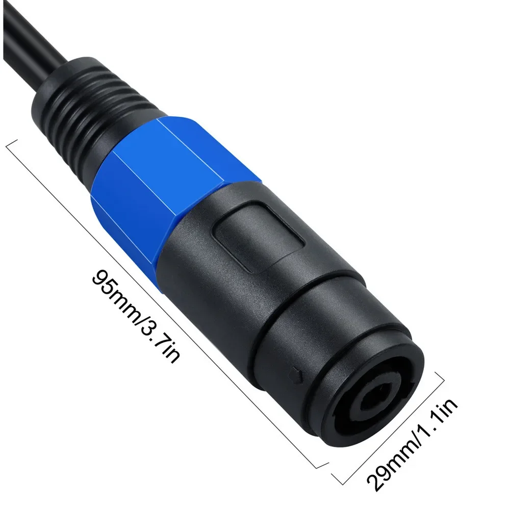 Peakon Conector hembra a hembra Jack Cable acoplador recto de 2 polos para altavoz/amplificador - imagen 5