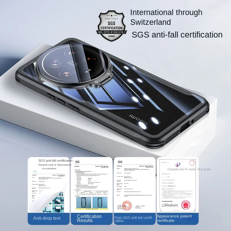 Para Xiaomi Mi 15 Ultra funda dura transparente anillo de lente soporte a prueba de golpes cubierta trasera protectora para Xiaomi Mi 15 14 Ultra Shell - imagen 5