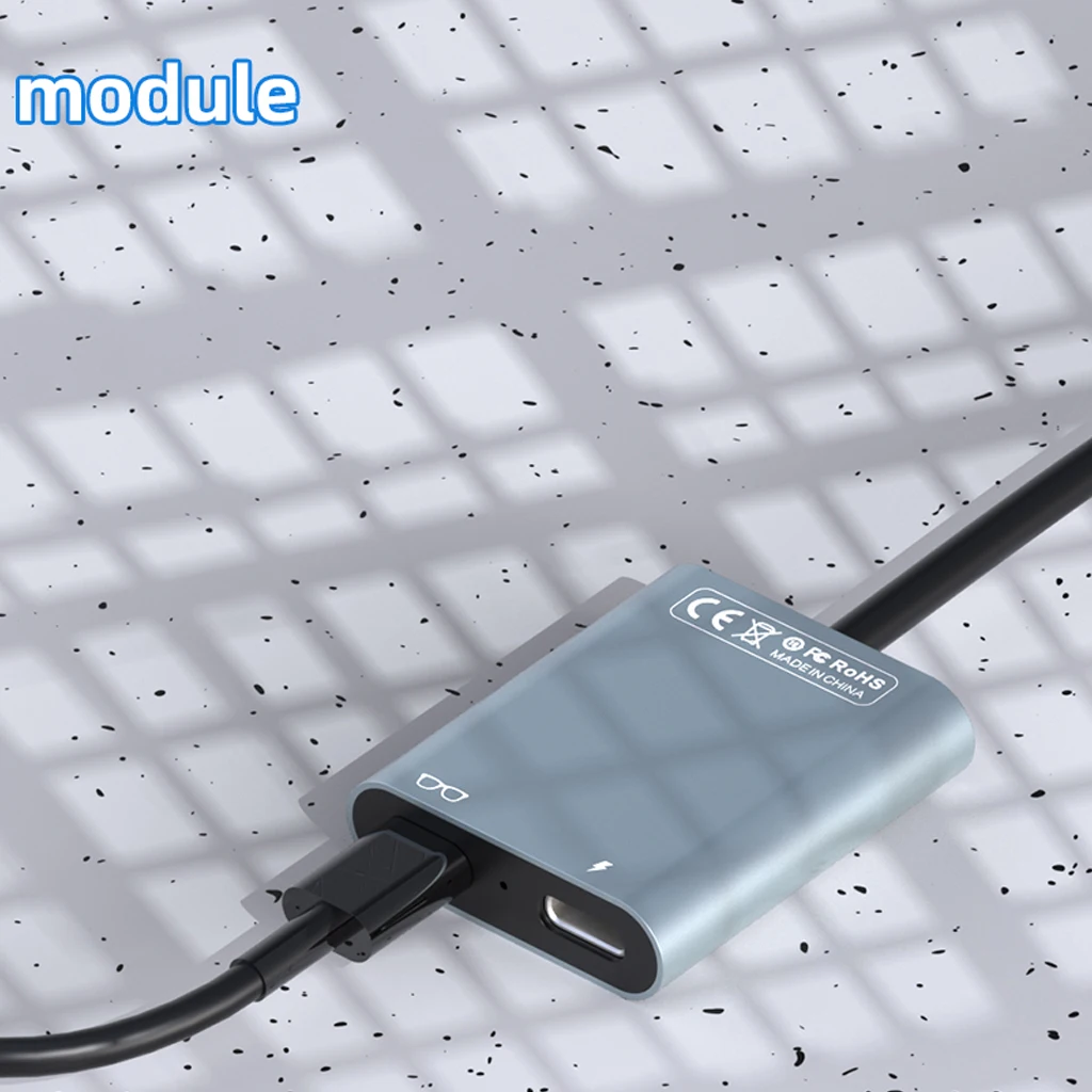 Estación de acoplamiento para gafas AR, HUB para teléfono, tableta, portátil, PC, carga, transmisión de datos, Adaptador tipo C, 2 en 1, transmisión en vivo, PD100W