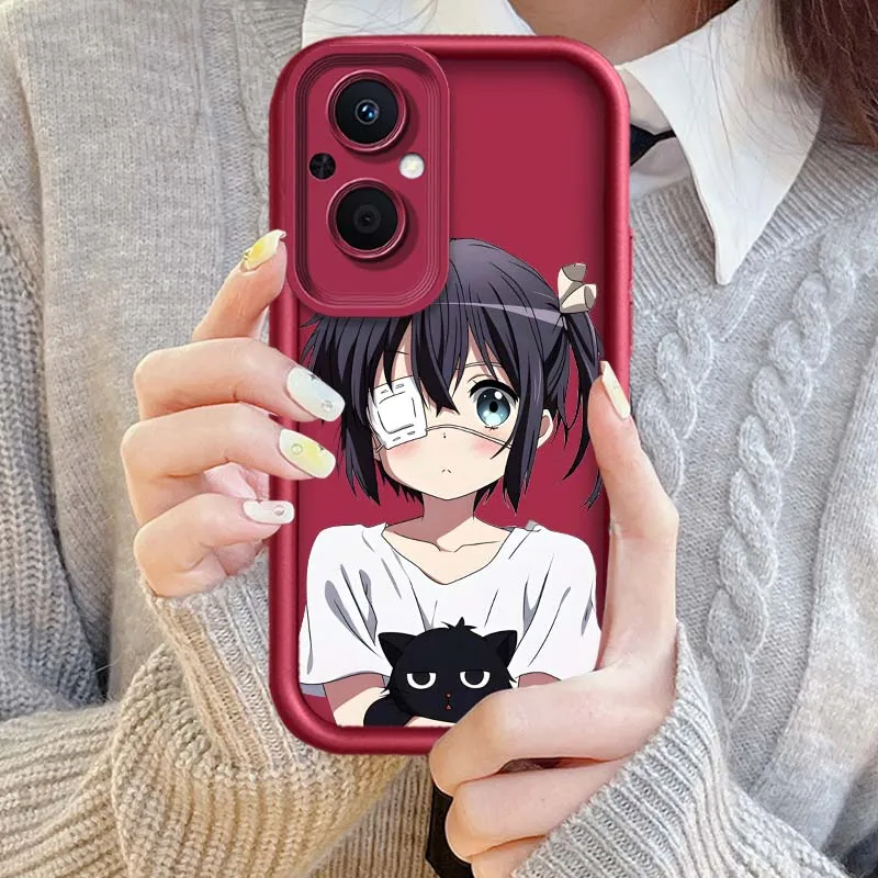 Funda de moda de Anime Rikka Takanashi adecuada para OPPO Reno10 Reno8 Reno7 Reno6 Reno5 T Z Lite Pro Plus 5G funda de teléfono con escalera ocular - imagen 5