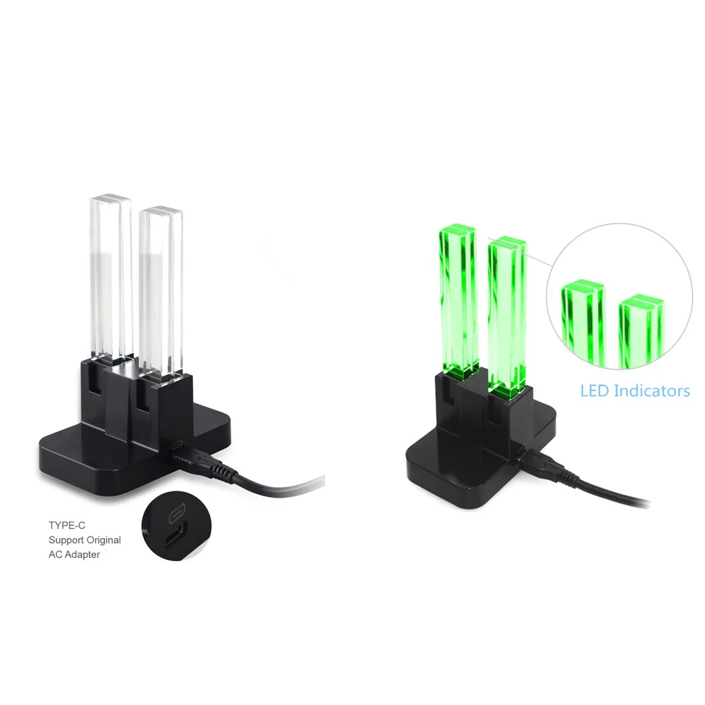 Cargador de estación de carga para Joycon Nintendo Switch/OLED Joy Con soporte de juego accesorios de juego soporte de Base de controlador - imagen 5