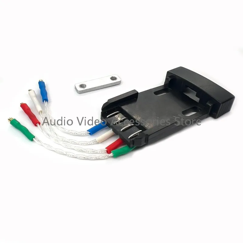 Cartucho para tocadiscos, lápiz óptico, pieza de elevación, alambre de plata pura para TAS-8 Elac Miracord46 PC810 820 830 831 Tonearm - imagen 4