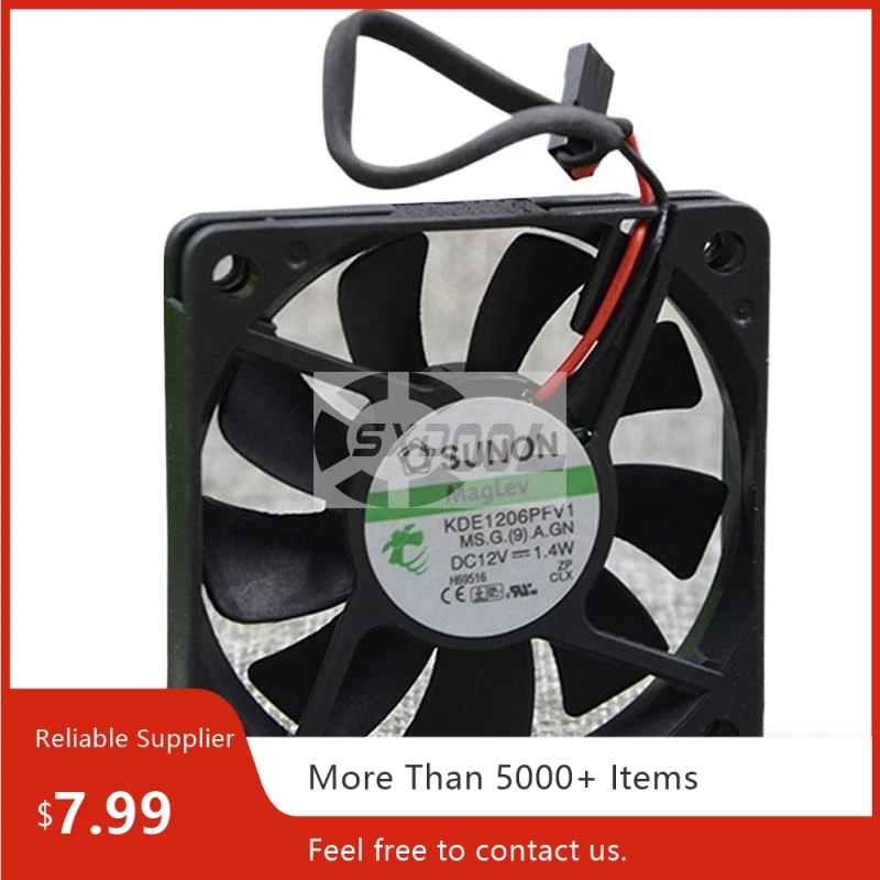 Ventilador de 60mm para Sunon KDE1206PFV1 60x60x10mm 12V 1,4 W ventilador de refrigeración de CPU silencioso de alta velocidad 14CFM - imagen 2