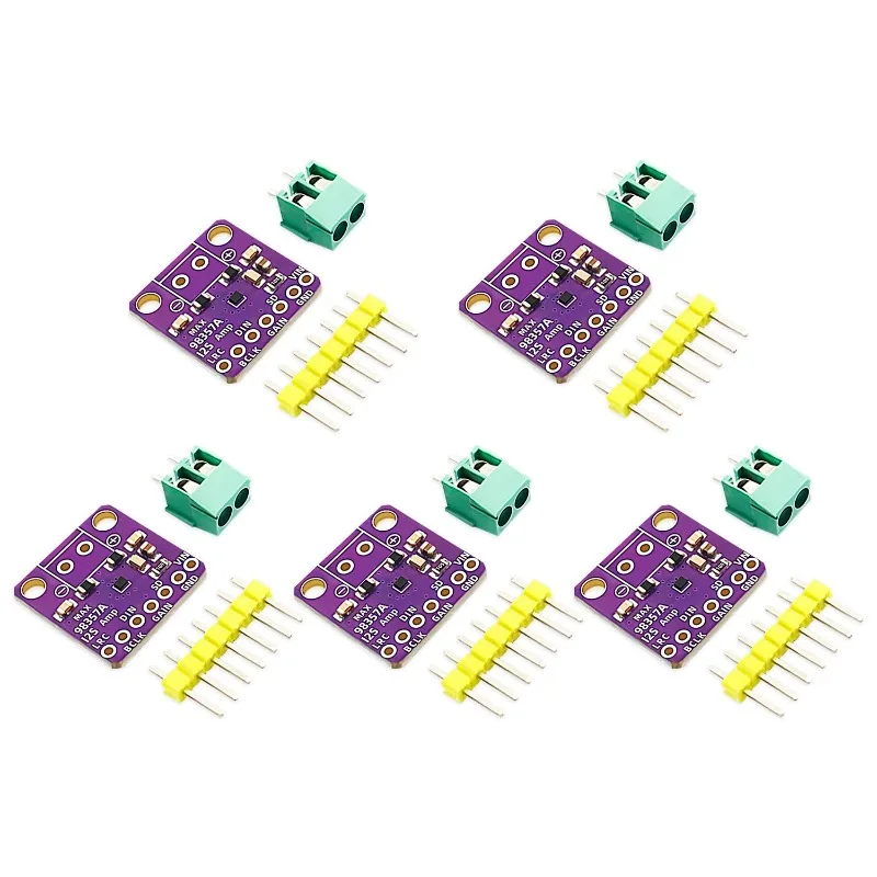 5 uds Max98357 I2S 3W amplificador Clase D interfaz de ruptura módulo decodificador Dac placa de Audio sin filtro para Raspberry Pi Esp32