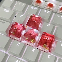 Teclado Mecánico DIY Epoxi Translúcido con Accesorios