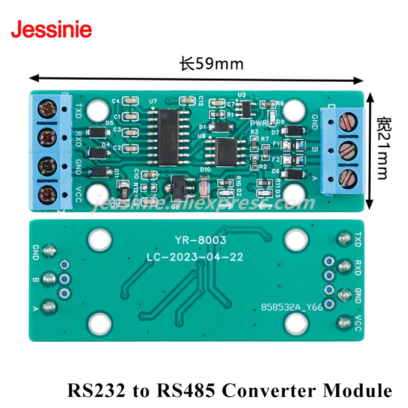 Procesador de conversión de interfaz de datos RS485 Three Master One Slave Módulo de comunicación Modbus-RTU Protección de interfaz ESD - imagen 3