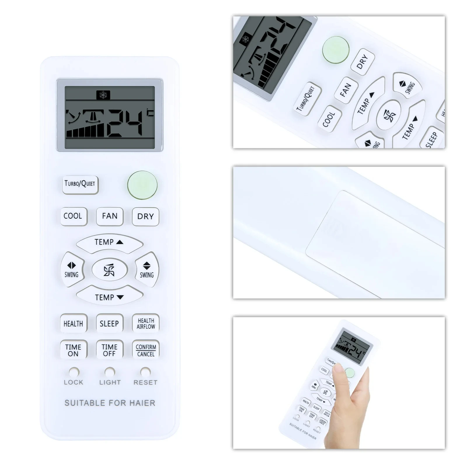 Mando a distancia de repuesto para aire acondicionado Haier, nuevo, 0010401715BW, V9014557 G85 - imagen 2