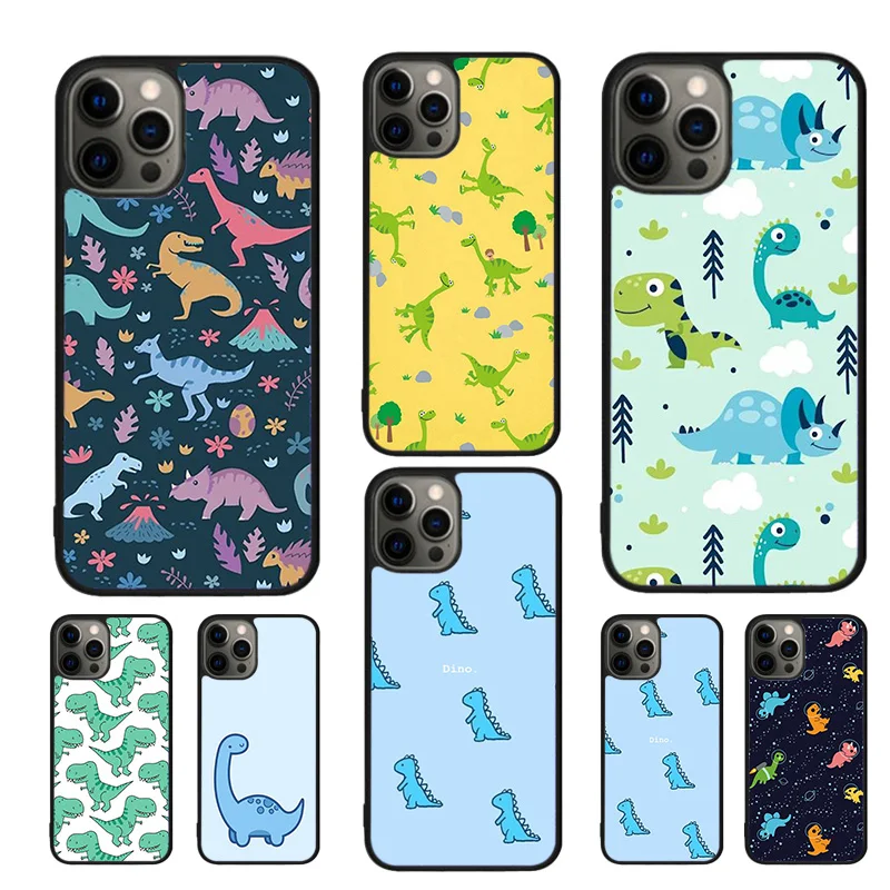 Fundas para teléfono móvil con bonito dinosaurio para bebé, funda para iPhone 17 Air 16 15 14 12 13 11 Pro MAX apple Plus