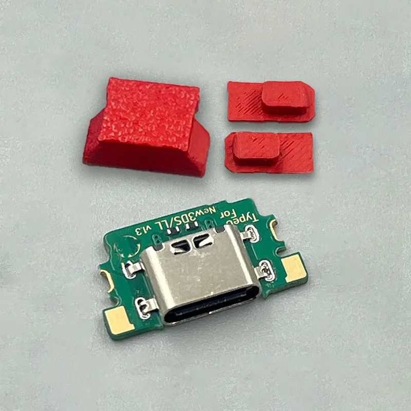 YUXI 1 Juego de puerto USB DIY USB-C tipo C puerto de carga reemplazo para Nintendo nuevo conector de consola 3DS XL LL - imagen 2