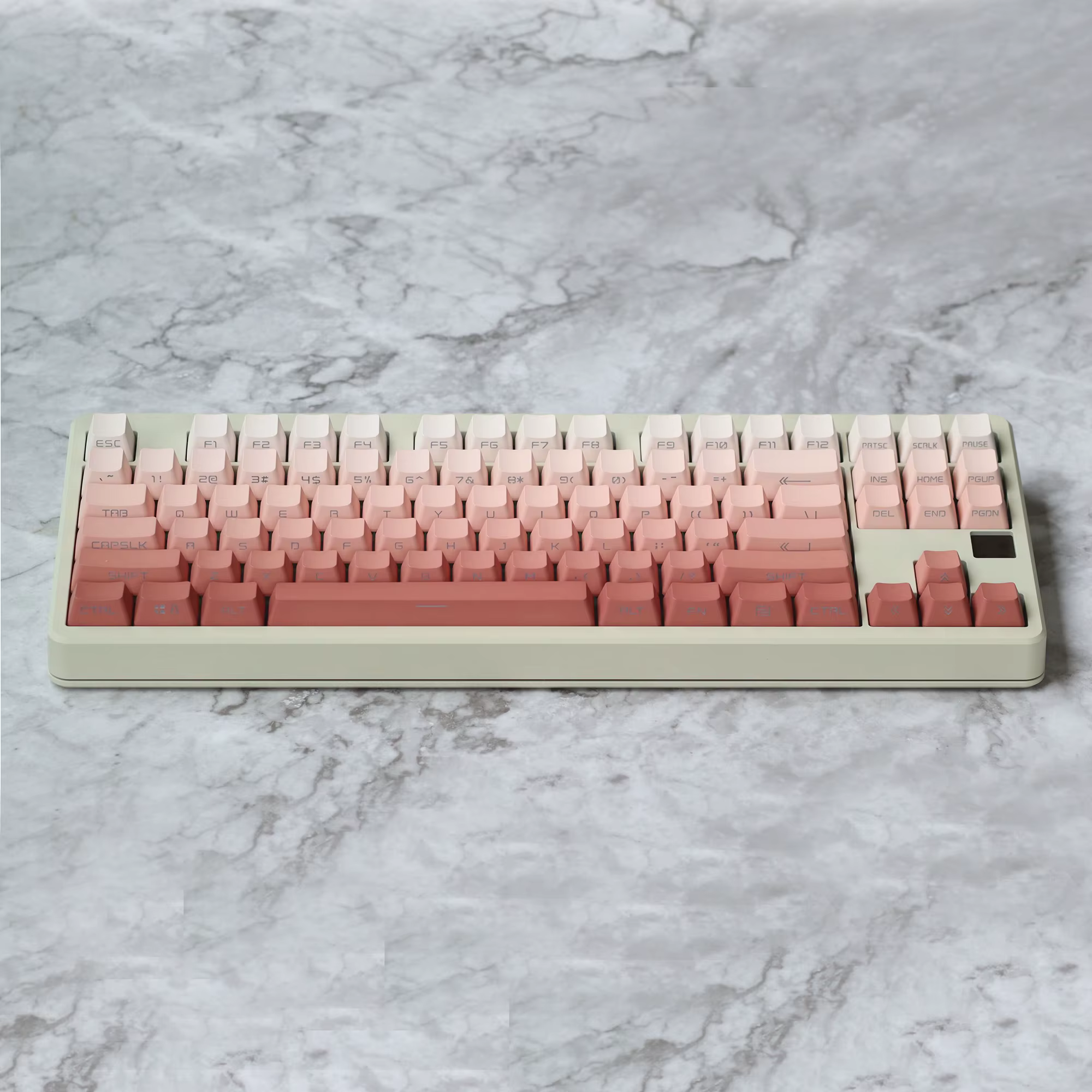 Keycaps PBT rosa gradiente retroiluminadas OEM GK61/68/87/104 - imagen 5