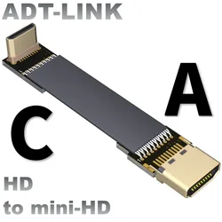 Cable HDMI Plano 4K60 A-C, mini HDMI y micro HDMI 2.0 blindado