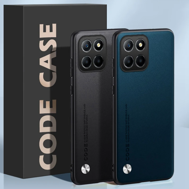 Funda de cuero PU de lujo para Honor X6A X8A X8 5G, funda trasera de silicona mate, funda de teléfono de protección completa para Honor X6 X6S X8 4G - imagen 4