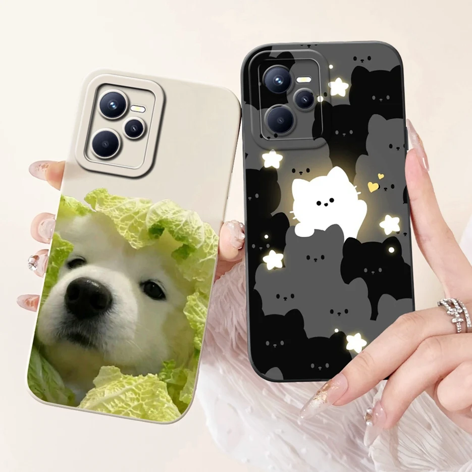 Funda de silicona suave para teléfono Realme, carcasa con dibujos de animales bonitos, para Realme, C35, C 35, RealmeC35, 6,6 pulgadas, RMX3511 - imagen 3