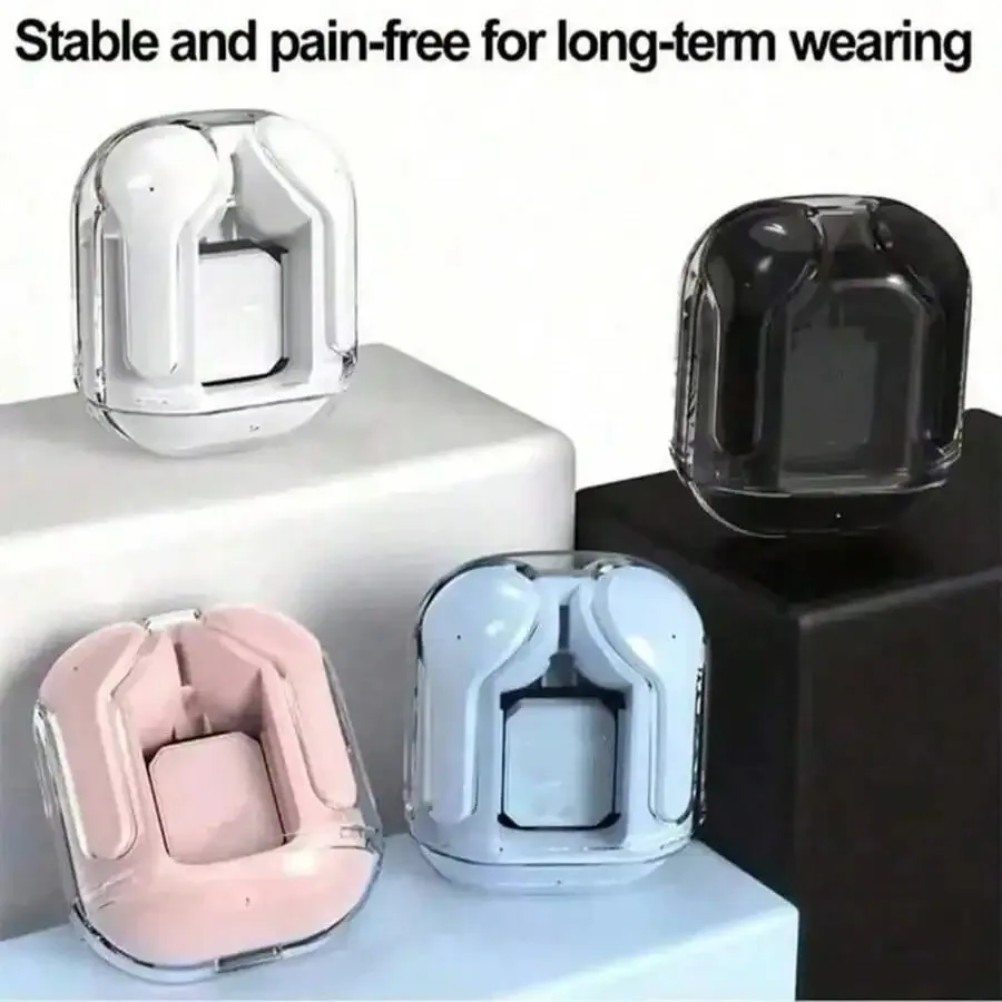 Auriculares inalámbricos Bluetooth T2 originales, auriculares HIFI transparentes con pantalla Digital de potencia LED, auriculares con sonido estéreo para teléfono - imagen 3