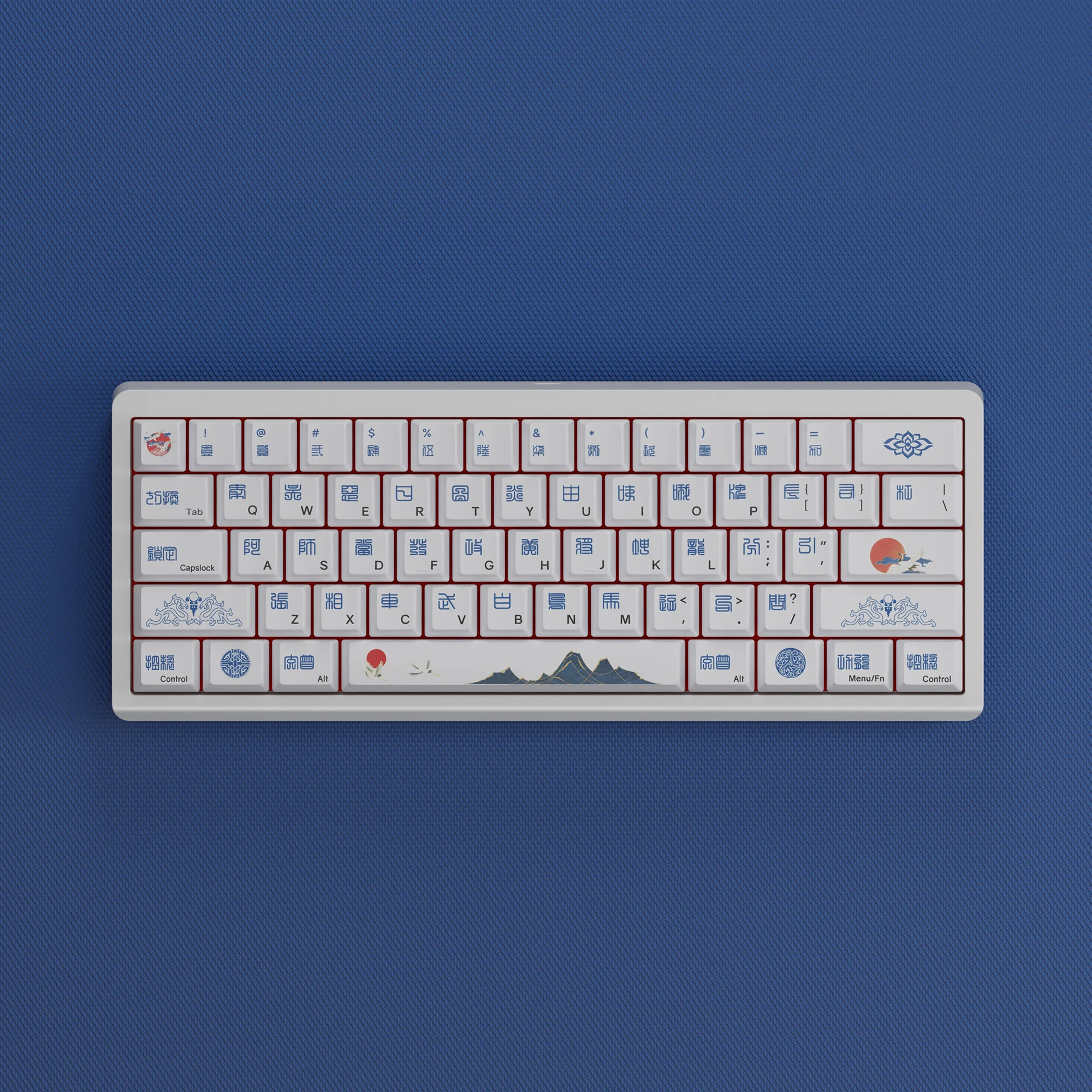 YMDK 131 teclas con tema del zodiaco chino, perfil de cereza, sublimación de tinte PBT, teclas novedosas para teclados mecánicos MX - imagen 3