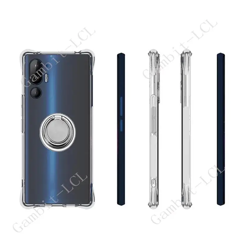 Soporte de anillo trasero para teléfono móvil, funda de silicona suave TPU Original a prueba de golpes, 6,8 pulgadas, para HTC U24 Pro 5G U24Pro - imagen 2