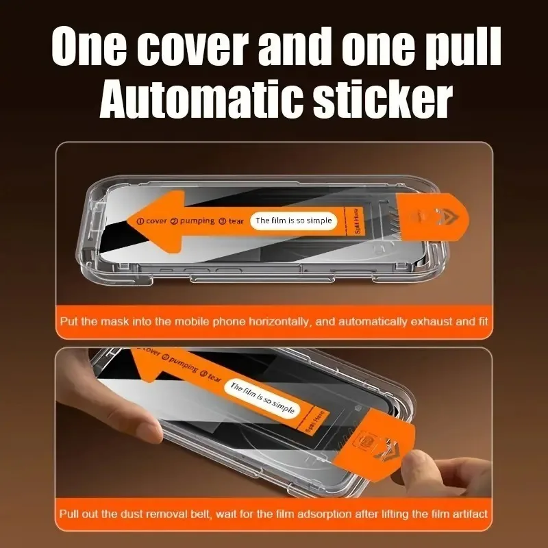 3 uds protectores de pantalla de privacidad para Iphone 16 17 Pro Max 15 14 13 12 11 Pro Mini Plus 16E vidrio templado al aire para película iphone X XR - imagen 4