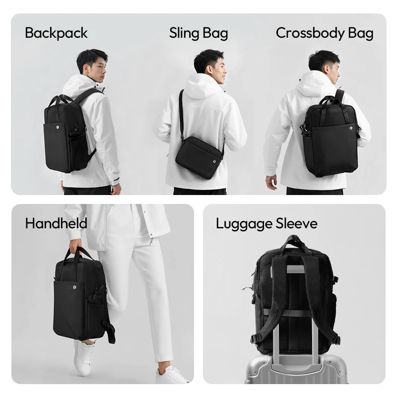 Mochila de viaje ligera Ulanzi F08 de 20L con divisor para lente de cámara, bandolera para ordenador portátil, funda de mano, bandolera para fotografía - imagen 4