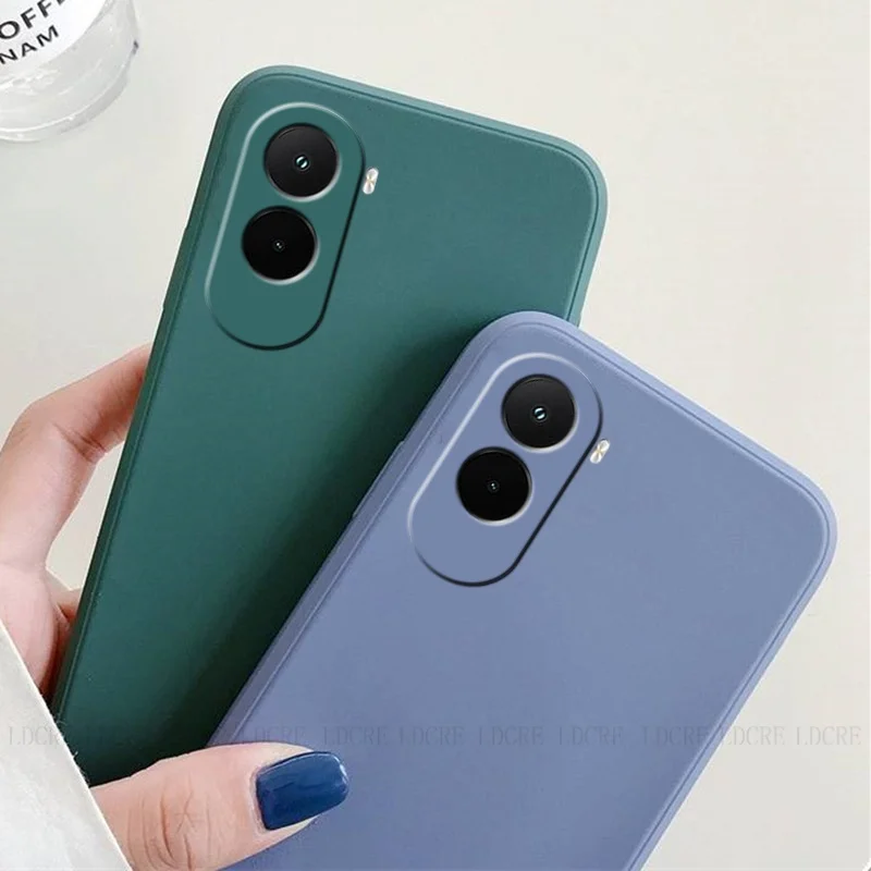Para Poco M7 funda Xiaomi Poco M7 Capas armadura a prueba de golpes parachoques de teléfono Original silicona líquida suave TPU Fundas Poco M7 Plus - imagen 2