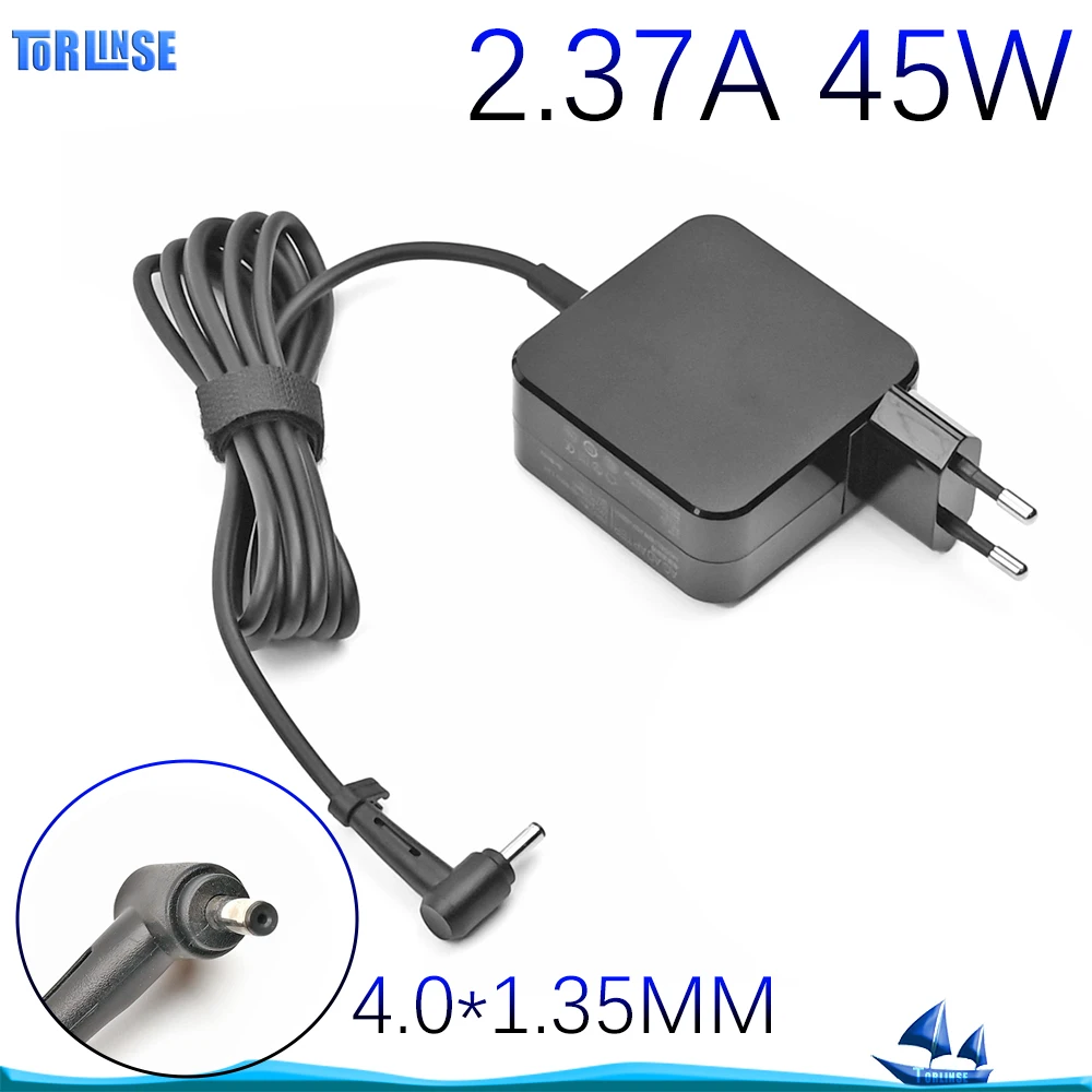 19V 2.37A 45W 4.0*1.35mm Laptop Charger Adapter ADP-45BW For Asus Zenbook UX305 UX21A UX32A X201E X202E U3000 UX52 Power Supply