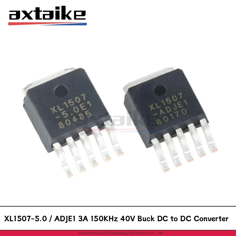 10 Uds XL1507-5.0E1 ADJE1 TO252-5 3A 150KHz 4,5-40V rango de voltaje de entrada salida ajustable de 1,23-37V convertidor Buck DC a DC