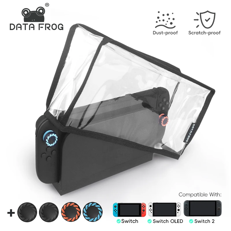 DATA FROG Cubierta antipolvo impermeable para consola Switch 2, funda protectora antiarañazos