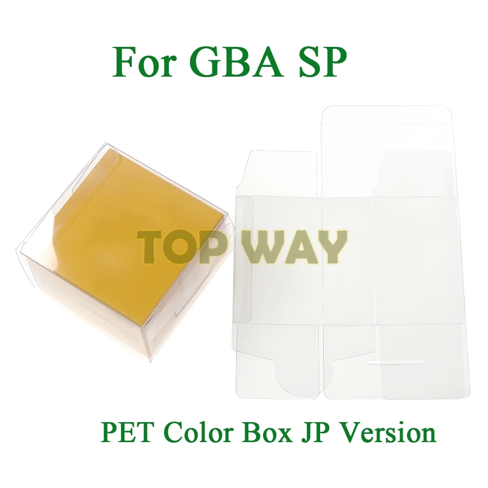 Caja transparente de Color PET para GBA SP, 2 uds., para Game Boy Advance SP, funda para consola, protección de almacenamiento, versión JP - imagen 2