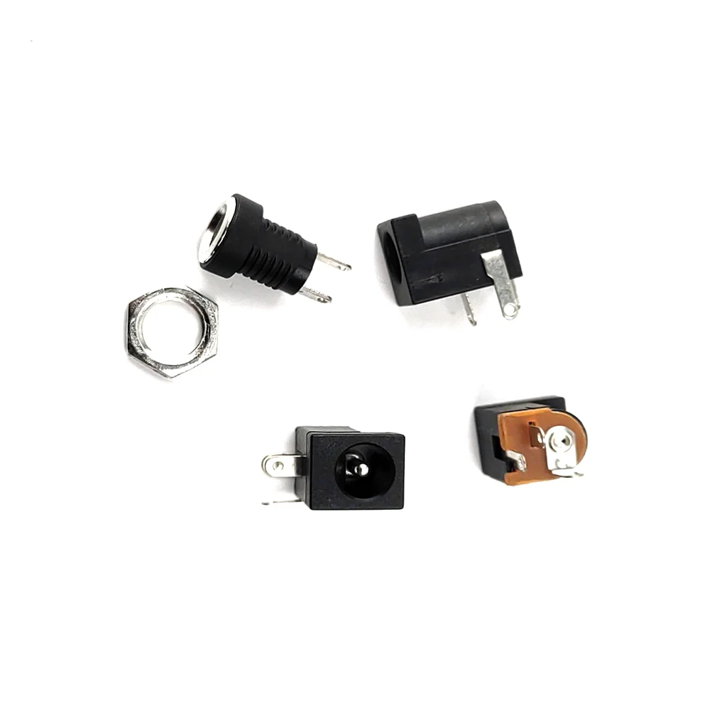 52 unids/caja DC022 DC022B DC005 DC012 DC021 5,5*2,5 5,5x2,1mm toma de corriente CC/conector CC conjunto de montaje en Panel - imagen 3